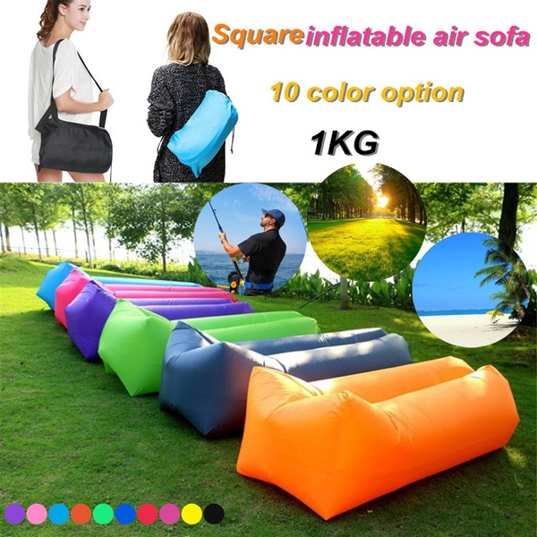 High Quality Camping Beach Inflatable Square Sleeping Lazy Bag