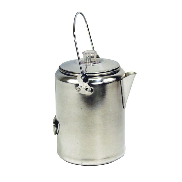 Outdoor Camping Coffee Pot Cup Stainless Steel Percolator Coffee