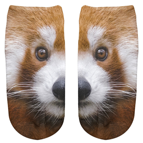 Red Panda Cute Funny Animal Print Socks Cotton Breathable Low Cut Ankle Boat Cartoon Socks Wish