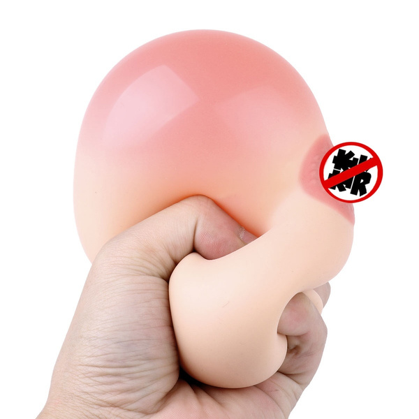 Silicone Breast Squeeze Boobs Ball Stress Reliever Toy for Hen Party Adult Funny Joke Gift