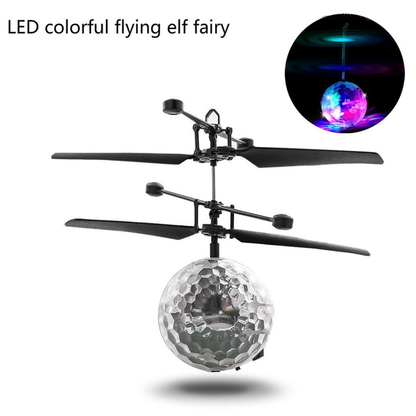 Flying Ball Drone Helicopter Ball Built-in Shinning LED Lighting
