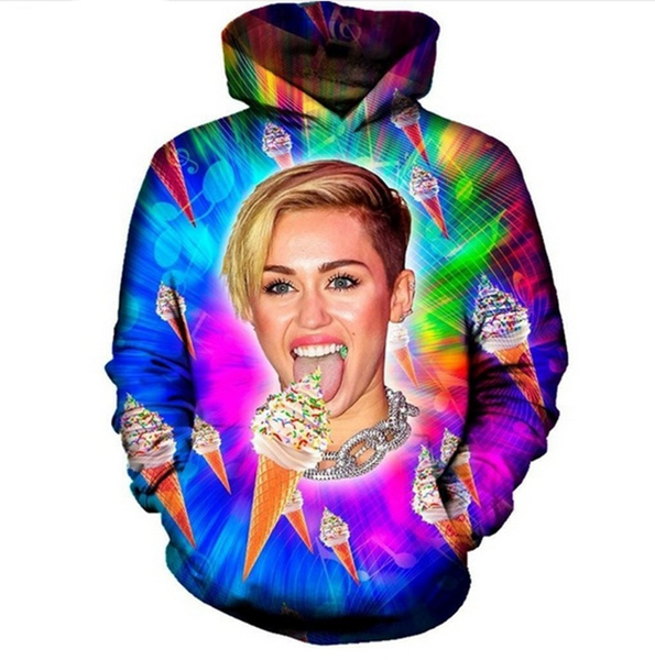 Men's Miley Logo Hoodie Sweatshirt In
