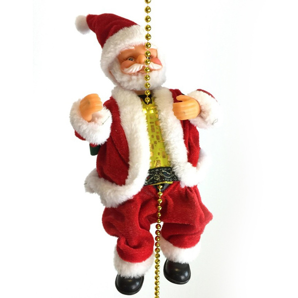 Animated Climbing Santa Claus Moving Figure Christmas Ornament | Wish Animated Climbing Santa Claus Moving Figure Christmas Ornament | Wish