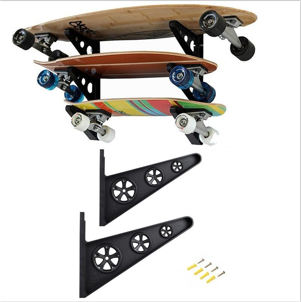 SKATEBOARD & LONGBOARD WALL RACK  Skateboard rack, Skateboard, Longboard