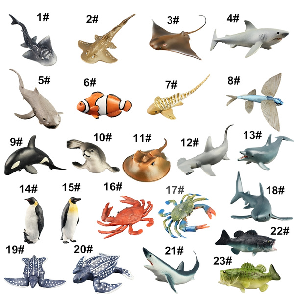23 Styles Sea Animals Action Figures Toys For Kids 4-19cm | Wish