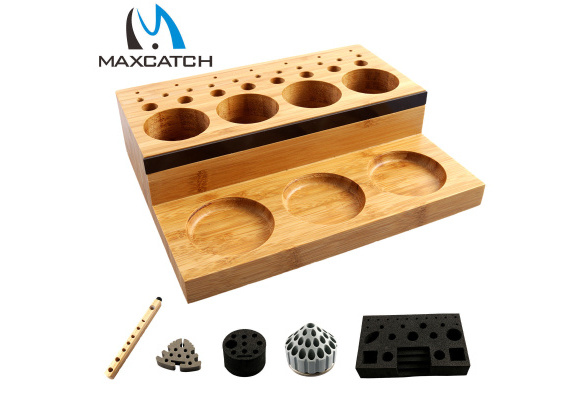 Maxcatch 2Pcs Fly Tying Vice Drying Racks Fly Tying Tools EVA Hooks Organization