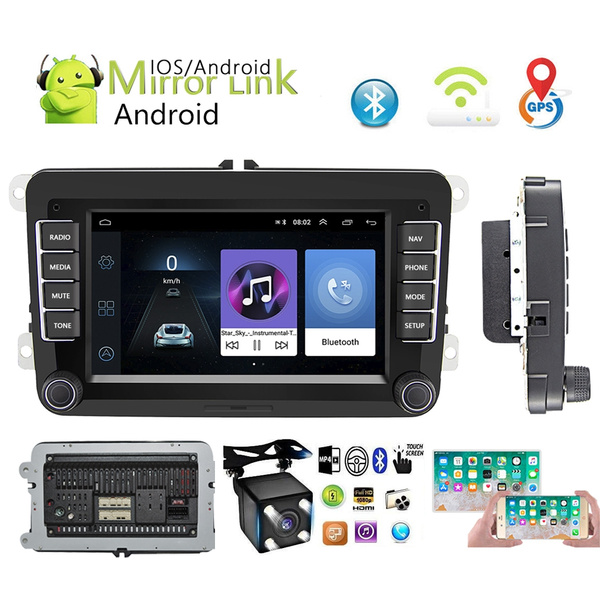 7 TFT Capacitance Android Car Stereo Radio 2 Din GPS Touch