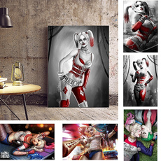 HD Print Oil Painting Wall Decor Art On Canvas Harley Quinn  Poster Wall Pictures for Home Decor