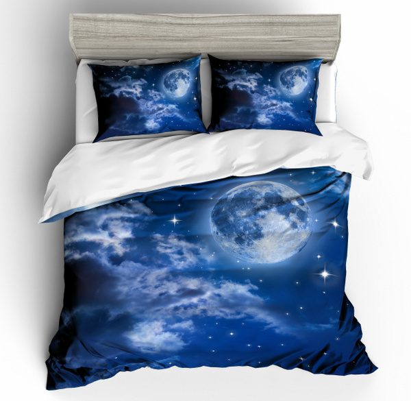Stars Galaxy Duvet Bedding Sets, Galaxy Bed Sheets Twin Size