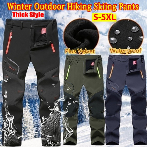 Men's Winter Outdoor Waterproof Hiking Trousers Camping Climbing ...