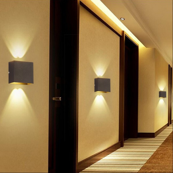 Wall Lamp LED Square Indoor Modern Wall Sconce for Corridor Stairs Bedroom 