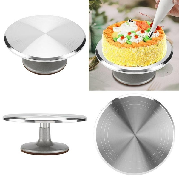 12inch Rotating Revolving Cake Turn Table Plate Display Stand Decorating  Supplies