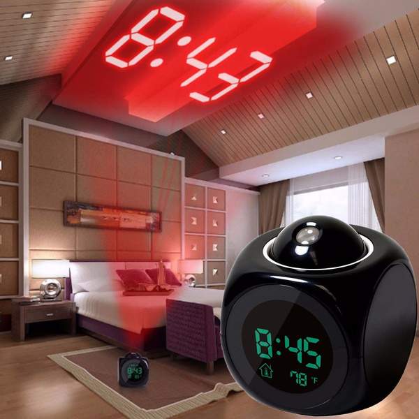 Home Multifunction Digital Projection, Alarm Clock With Projection Display