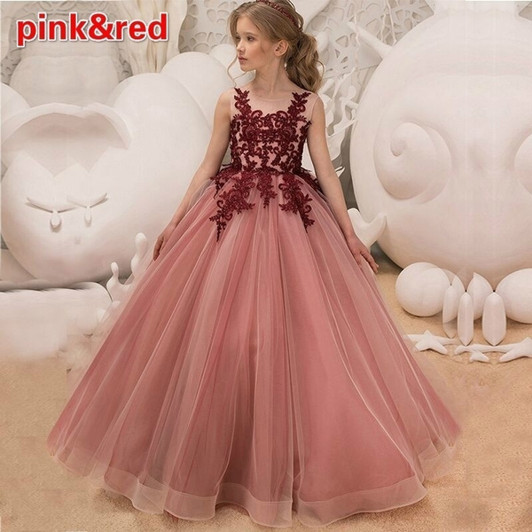 Lace Bridesmaid Pageant Dress For Girls Party Wedding Princess Dress For  Teens And Children 10 14 Years 210303 From Bai09, $12.79 | DHgate.Com