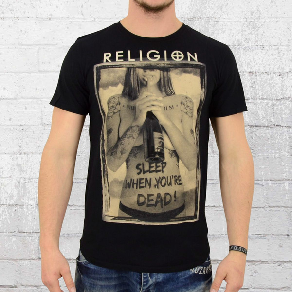 Religion T Shirt Gents Sleep when you are dead