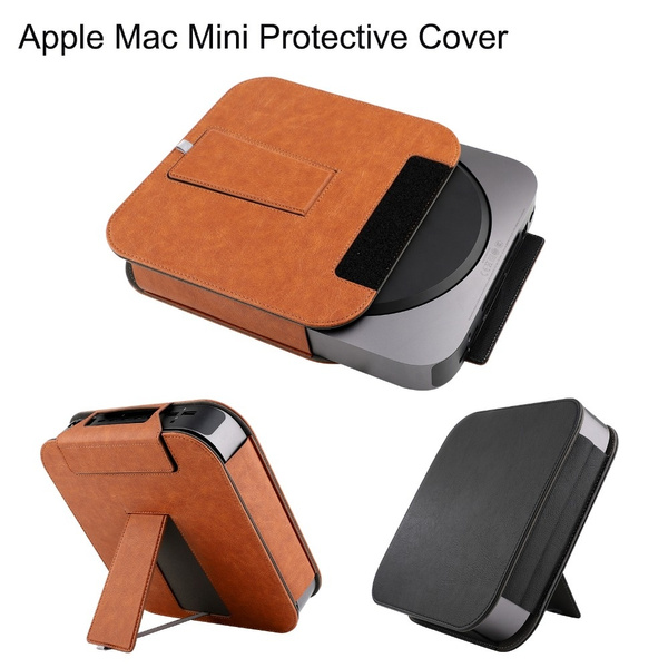 Leather Case For 18 Apple Mac Mini Desktop Full Skin Cover Sleeve Protector For Apple Mac Mini Stand Pouch Bag Wish