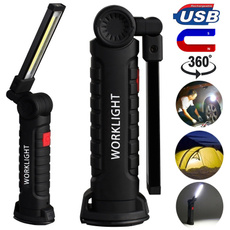 Handheld 5 Mode COB Flashlight Cordless Rechargeable Magnetic LED Torch Flexible Inspection Lamp Work Light for Outdoor Camping Car Truck