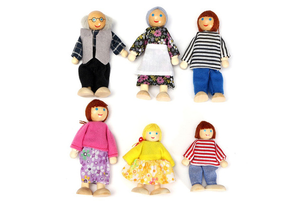 wooden dolls house figures