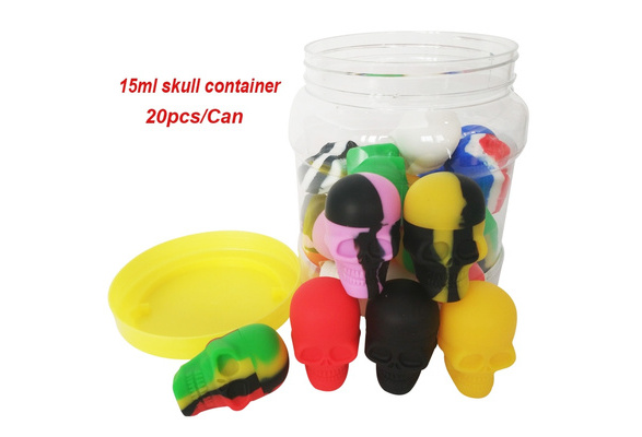 15ml Skull Silicone Container