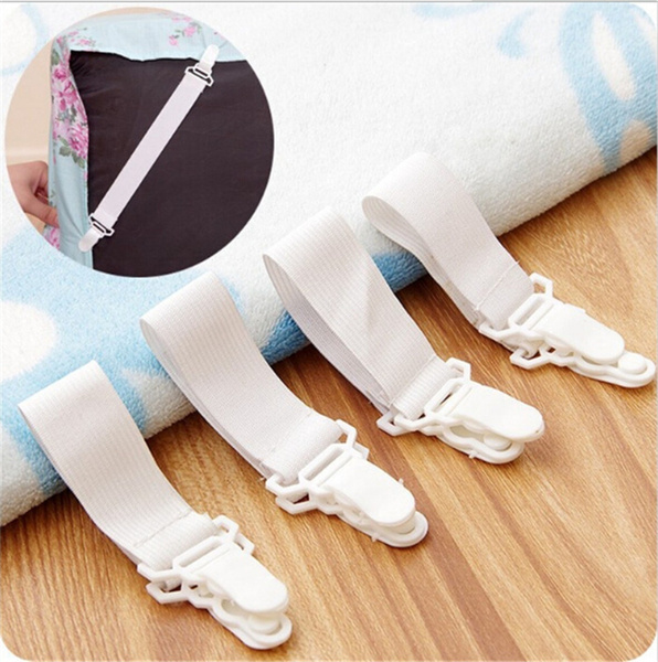 Bed Sheet Clips Suspender Straps Mattress Fastener Holder Triangle