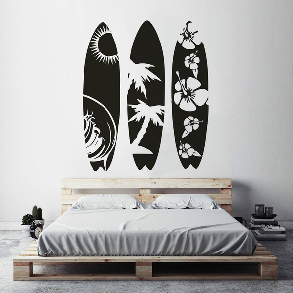 large surfboard wall decor