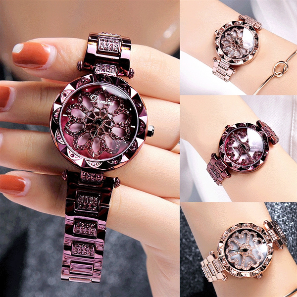 2019 Top Luxury Brand Diamond Women Watches Women Roll Drill Crystal  Rhinestone Quartz Wristwatch Bracelet Ladies Watch Clock - Quartz  Wristwatches - AliExpress
