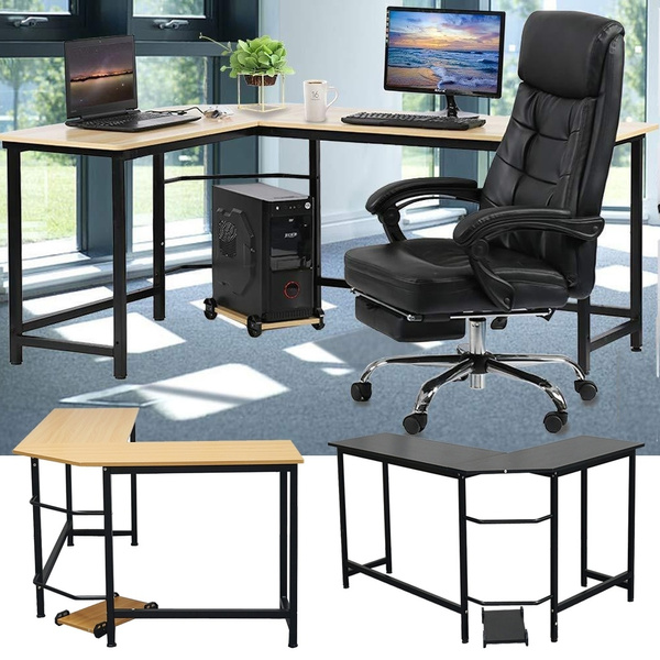 Office Desk LShape Corner Computer PC Latop Study Table Workstation