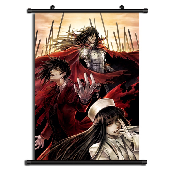 Alucard Hellsing Anime Poster HD Canvas Print Wall Scroll Home Decor Cosplay 