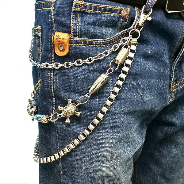 jeans with chains mens