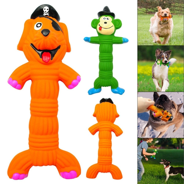 squeaky rubber monkey dog toy