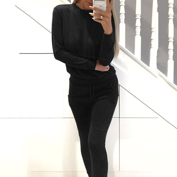 2 PCS Womens Tracksuits Set Ladies 
