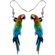 earringsforkid, Women, parrotearring, Colorful