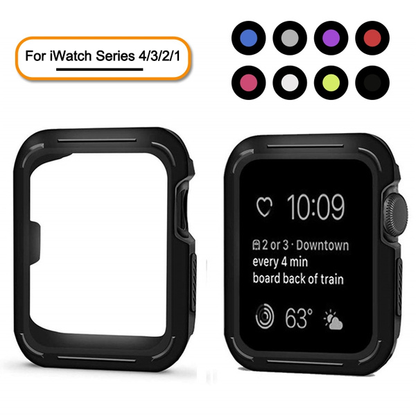 Apple Watch Case 40mm 44mm Soft Silicone ShockProof Protective Case