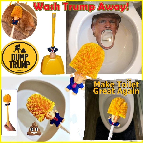 Donald Trump Toilet Brush Funny Trump Toilet Brush Make Toilet Great Again BY 