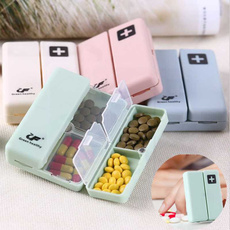 7 Days Weekly Folding Pill Box Plastic Organizer Vitamin Pill Dispensing Medicine Box
