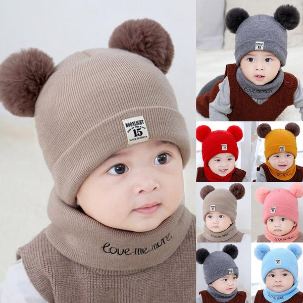 baby hat scarf