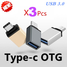 Upgrade 3 pcs USB 3.0 Type-C OTG Cable Adapter Type C USB-C OTG Converter