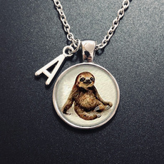 sloth, Personalized necklace, Jewelry, domenecklace