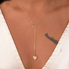 daintyheart, Chain Necklace, Jewelry, Heart