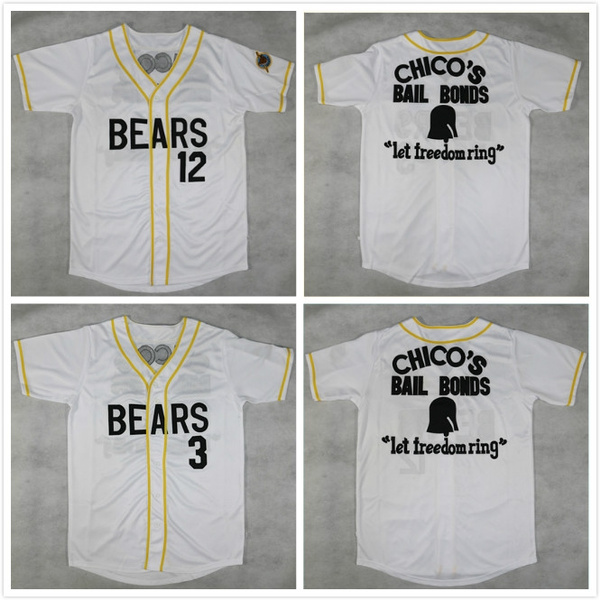 Kooy Kelly Leak #3 Bad News Bears Movie 1976 Chicos Bail Bonds Baseball Jersey 