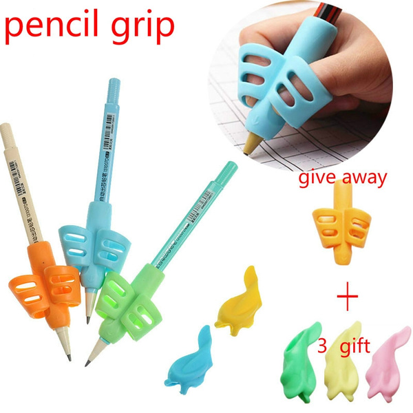 Two-Finger Grip Silicone Baby Learning Writing Tool Writing Pen Correction