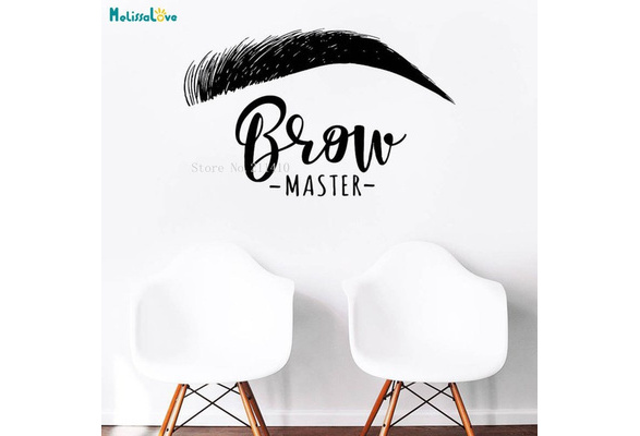 Eyelashes decal,Eyelashes Eye Decal,Eyelashes Eye Sticker,Girls Eyes,Eyebrows Decal,Brow Bar decal,Beauty Salon Decal,Make Up Decal kau389
