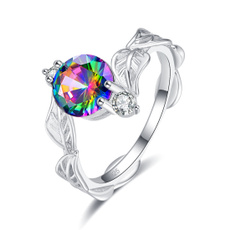 Sterling, quartz, wedding ring, Bride