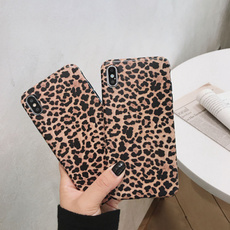 Fashion Leopard print Phone Case For iphone XS Max XR X Case For iphone 6 6S 8 7 plus Back Cover Luxury Soft Cases Matte Capa