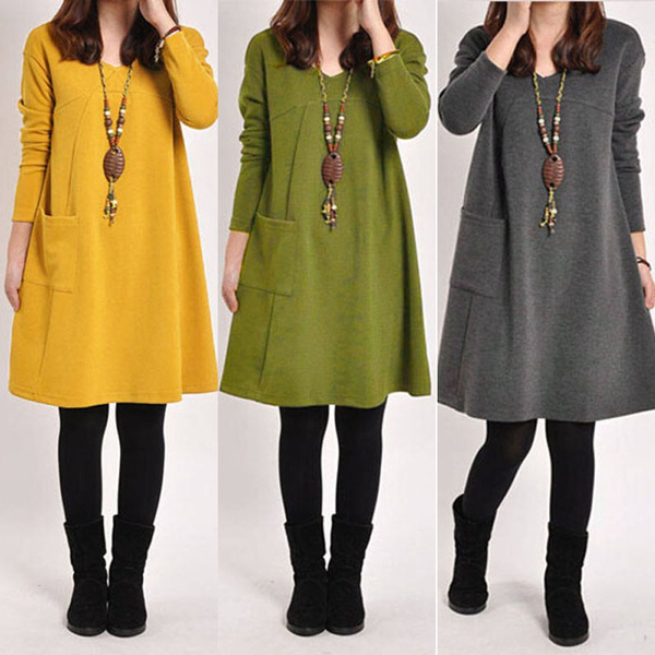 long sleeve tunic dress