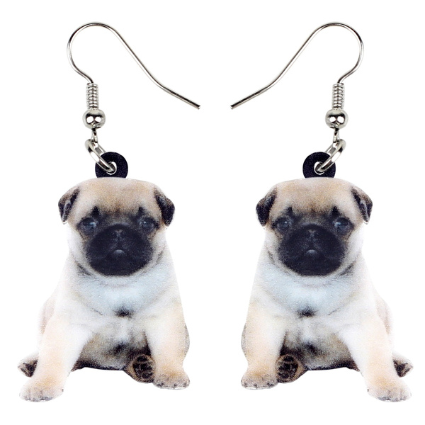 puppy earrings