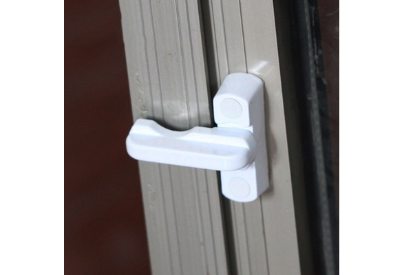T locks White UPVC Window Security Lock Door Sash Jammer Safety Restrictor Latch 