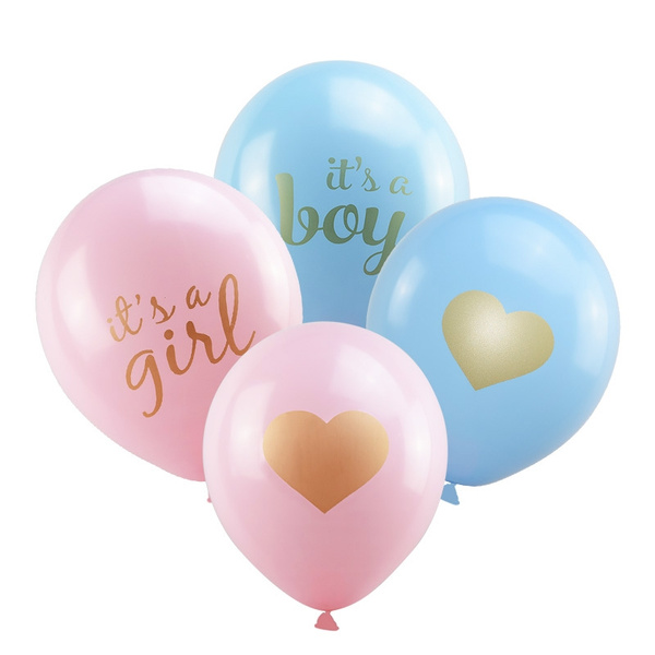10pcs/lot Baby Shower Children Birthday Balloons Its A Boy It's A Girl ...
