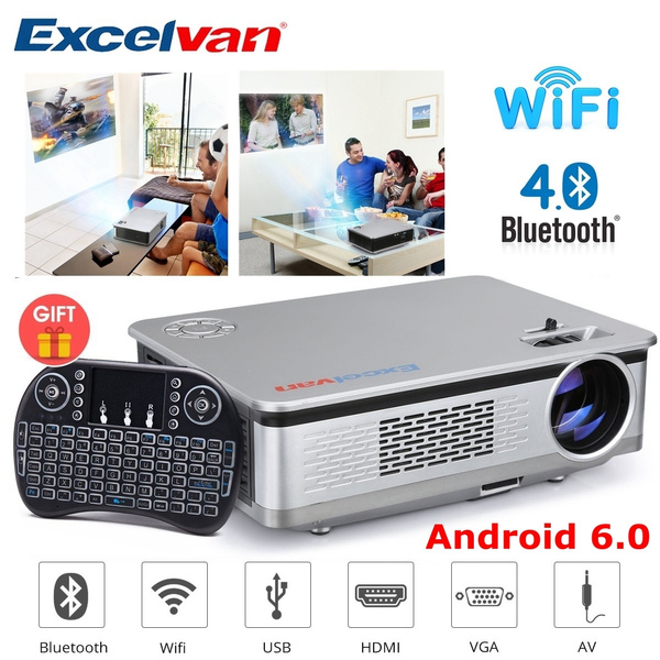 New Video Projector HD 1080p 3200 Lumens Movie Support HDMI USB VGA SD Android 