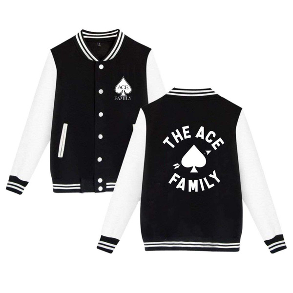 Ace Family Mens Womens Sport Baseball Uniform Jacket Coat Sweater Coat |  Wish